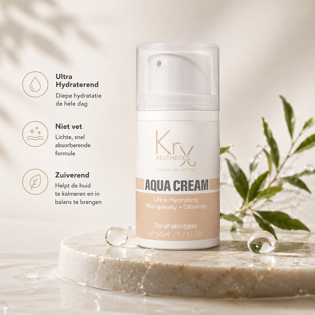KRX Aesthetics Koreaanse Aqua Crème Gezichtscrème – Hydraterende Dagcrème voor Alle Huidtypen 50ml