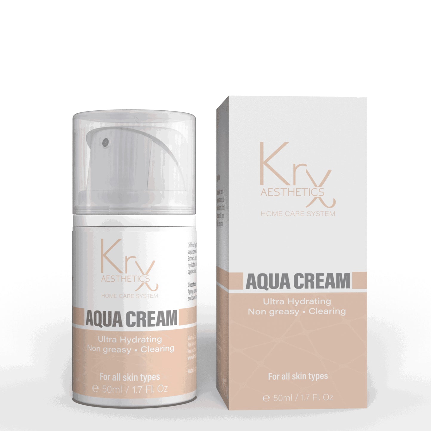 KRX Aesthetics Koreaanse Aqua Crème Gezichtscrème – Hydraterende Dagcrème voor Alle Huidtypen 50ml